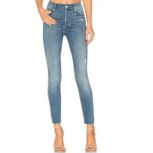 Mother The Stunner Ankle Fray Skinny Denim Jeans Sz 27